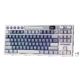 Royal Kludge M87 – Clavier gaming TKL sans fil avec écran LCD et double molette