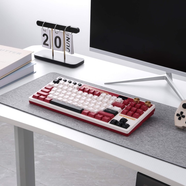 Royal Kludge M87 – Clavier gaming TKL sans fil avec écran LCD et double molette