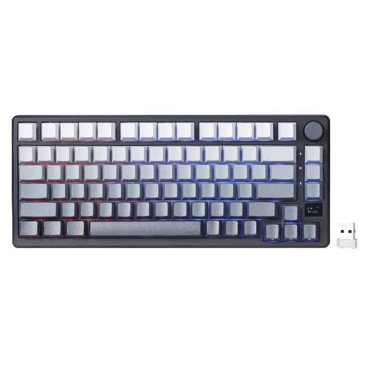 Royal Kludge M75 – clavier gaming sans fil 75 % (keycaps PBT à impression latérale)