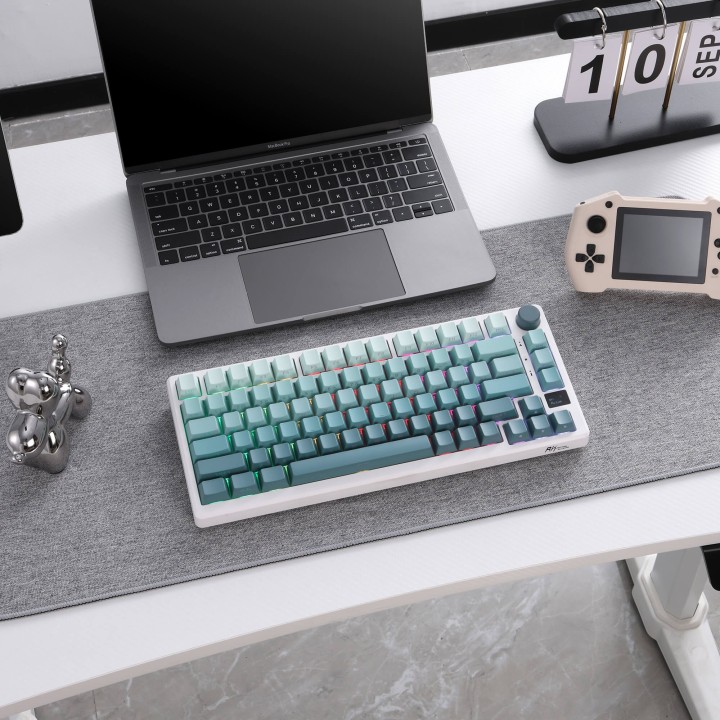 Royal Kludge M75 – clavier gaming sans fil 75 % (keycaps PBT à impression latérale)