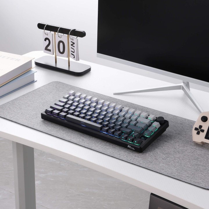 Royal Kludge M75 – clavier gaming sans fil 75 % (keycaps PBT à impression latérale)