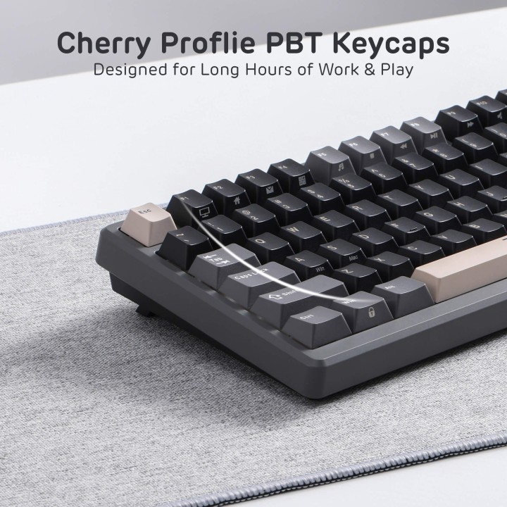 Royal Kludge M75 – clavier gaming sans fil 75 % à montage gasket