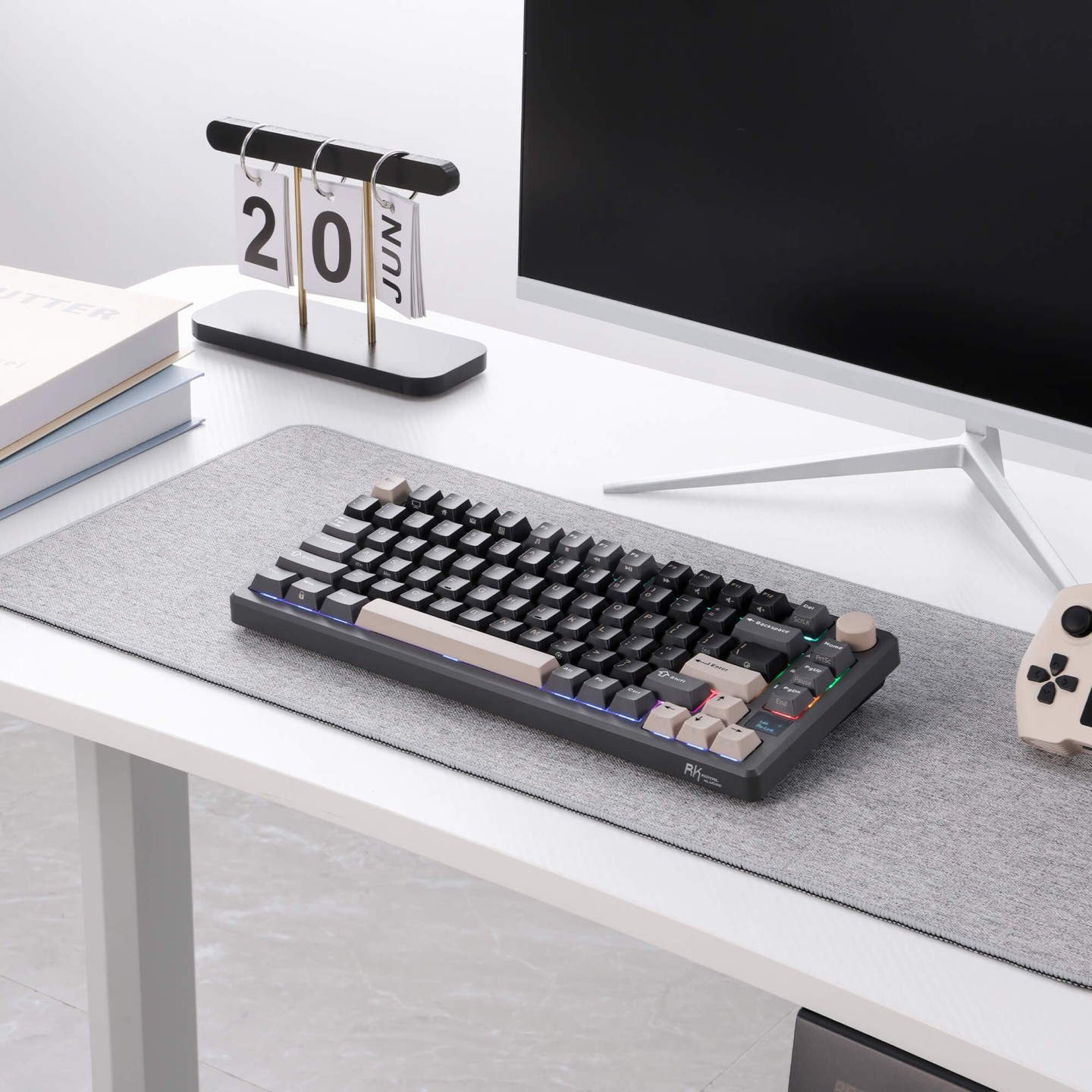 Royal Kludge M75 – clavier gaming sans fil 75 % à montage gasket