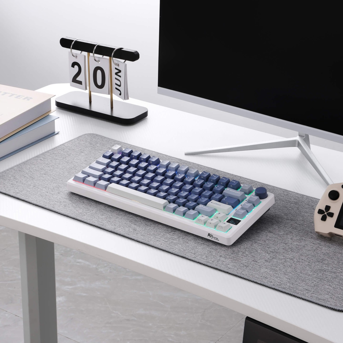 Royal Kludge M75 – clavier gaming sans fil 75 % à montage gasket