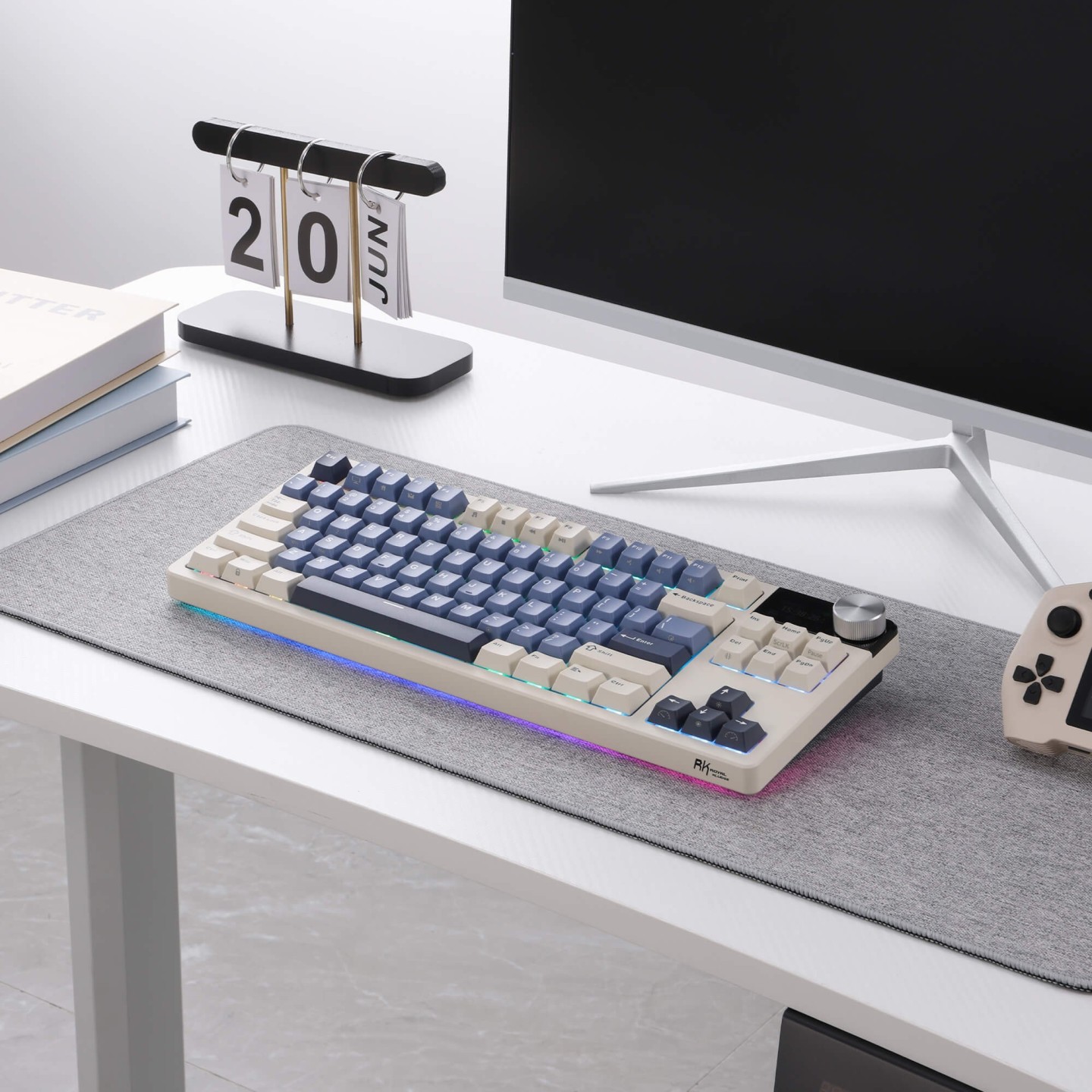 Royal Kludge S85 – Clavier mécanique gaming TKL sans fil tri-mode, gasket