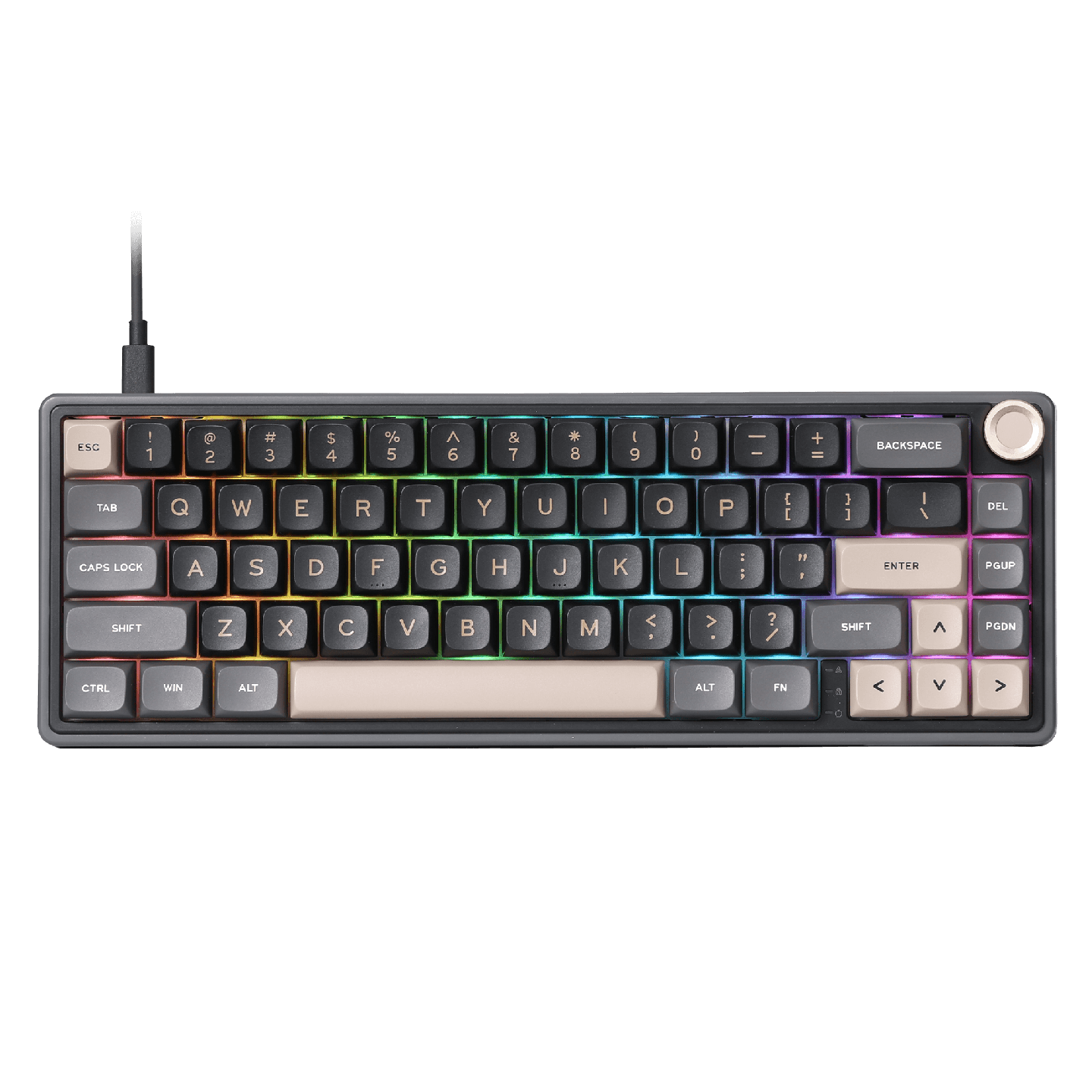 Royal Kludge R65 – Clavier gaming filaire 65 % à montage gasket (QMK/VIA)