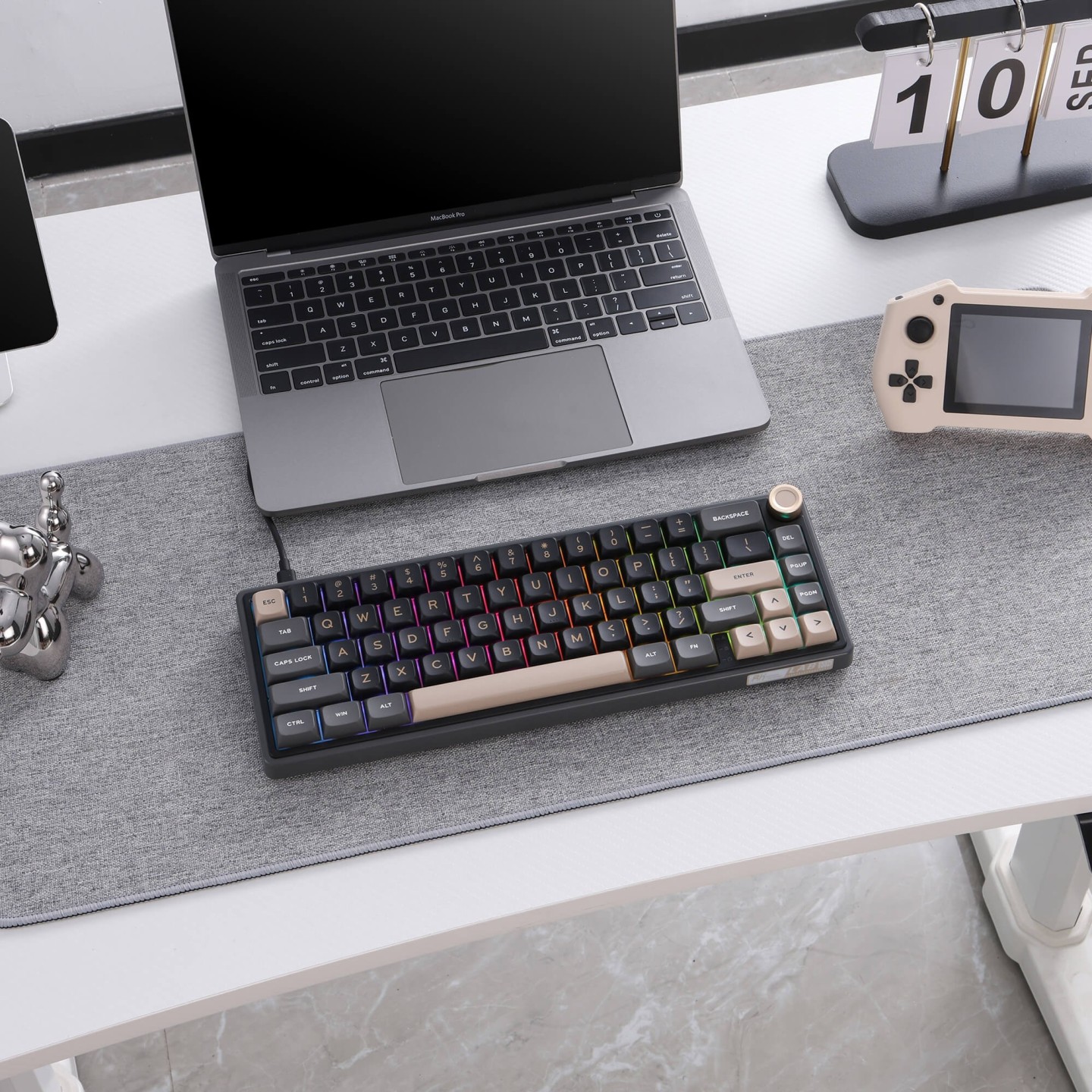 Royal Kludge R65 – Clavier gaming filaire 65 % à montage gasket (QMK/VIA)