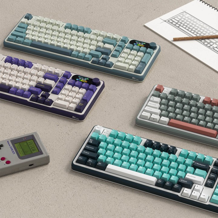 Royal Kludge S98 – Clavier mécanique sans fil 96 % avec écran et molette