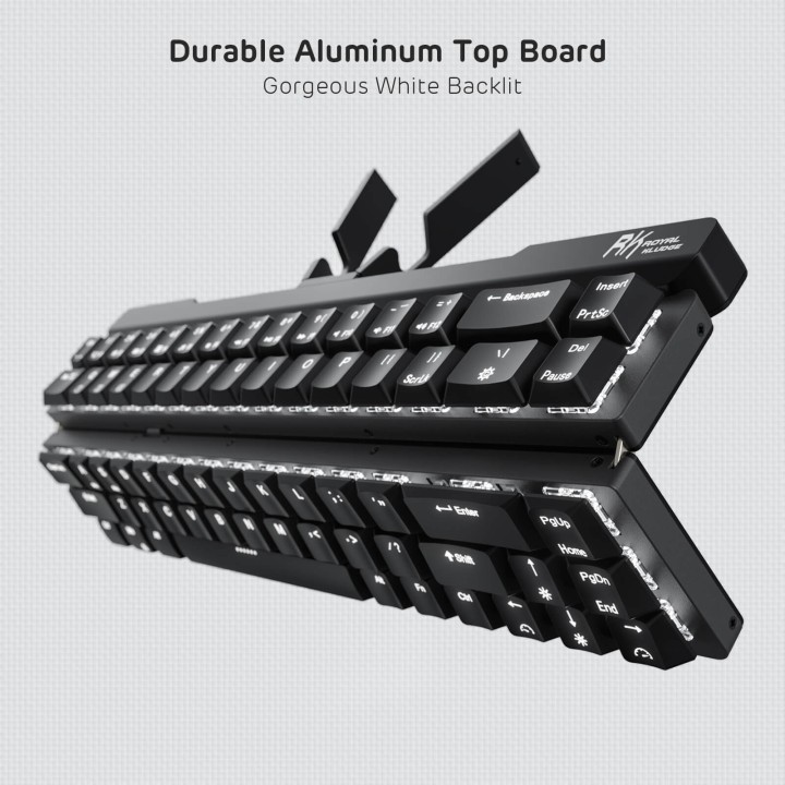 Royal Kludge F68 – clavier mécanique pliable 60 % low profile