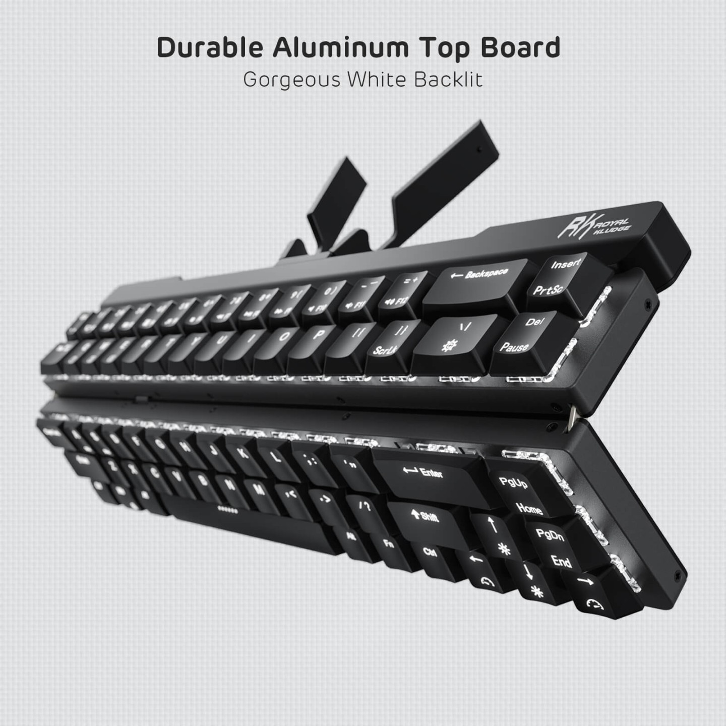 Royal Kludge F68 – clavier mécanique pliable 60 % low profile