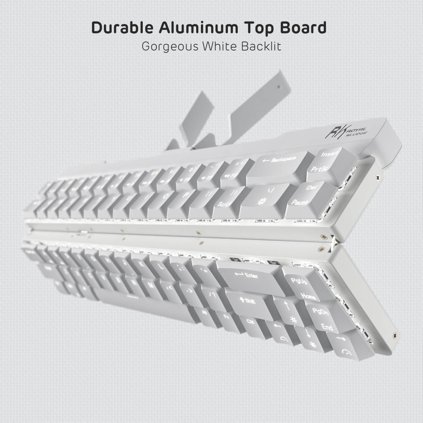 Royal Kludge F68 – clavier mécanique pliable 60 % low profile