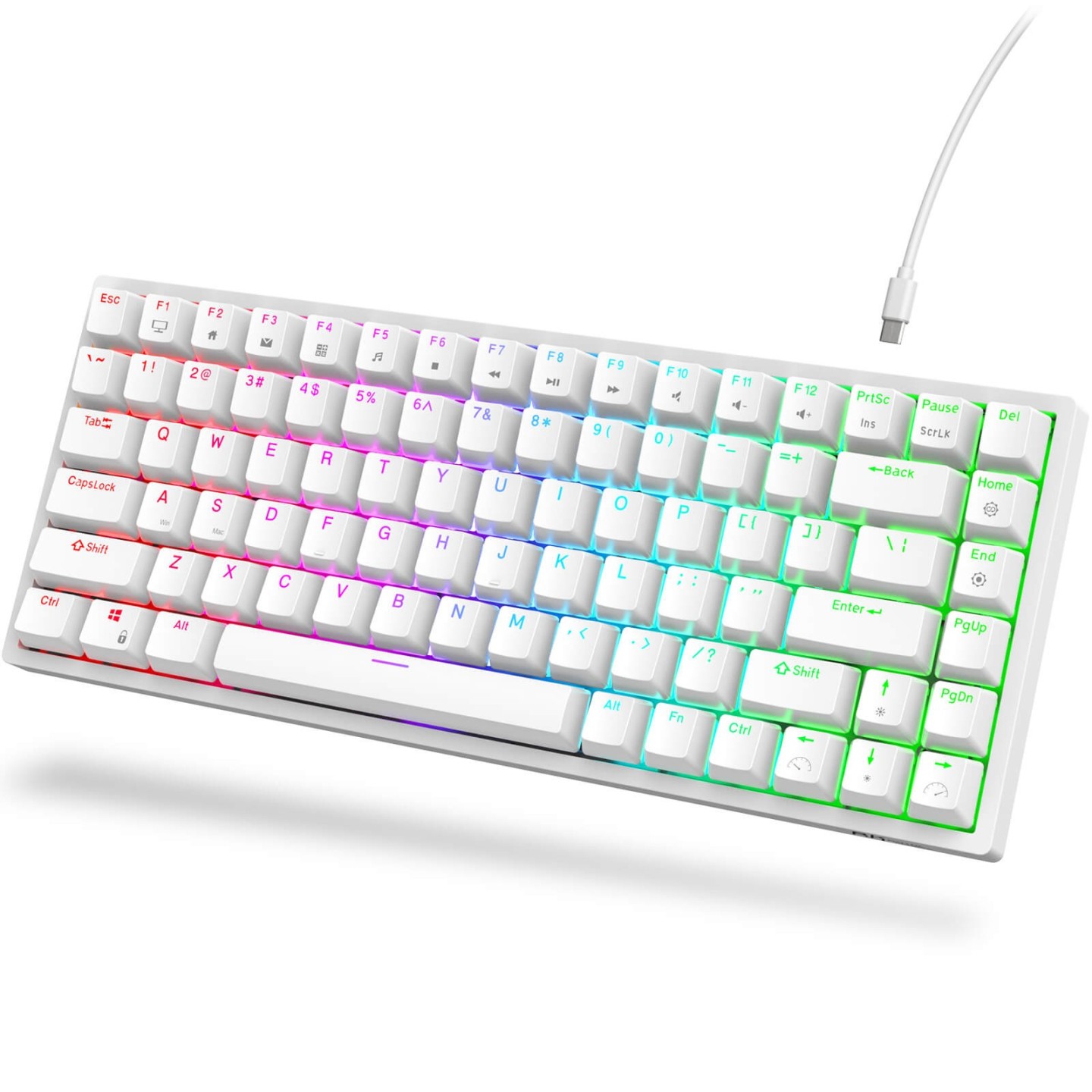 Royal Kludge RK84 – Clavier mécanique filaire 75 %, hot-swap, RGB