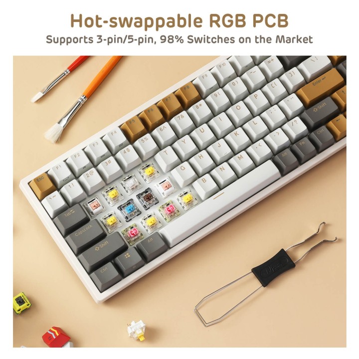Royal Kludge RK84 – Clavier mécanique sans fil RGB édition limitée