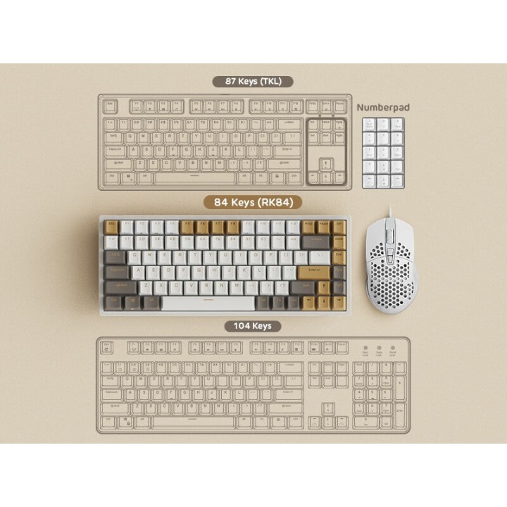 Royal Kludge RK84 – Clavier mécanique sans fil RGB édition limitée