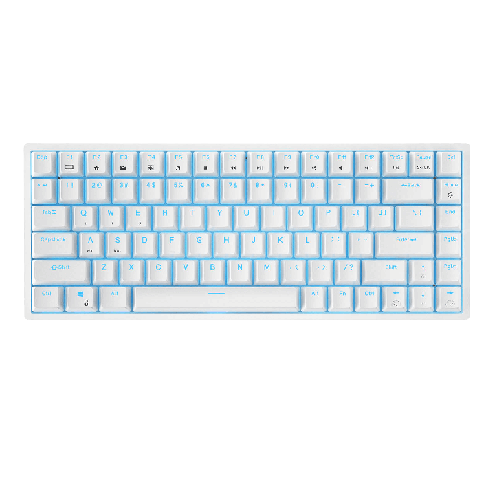 Royal Kludge RK84 – Clavier mécanique 75 % sans fil, rétroéclairage bleu