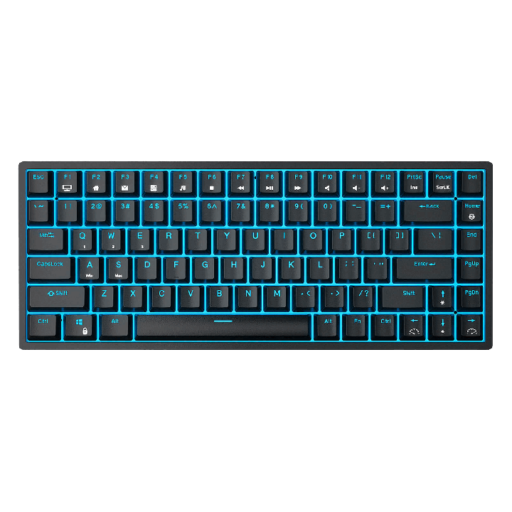 Royal Kludge RK84 – Clavier mécanique 75 % sans fil, rétroéclairage bleu