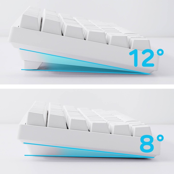 Royal Kludge RK84 – Clavier mécanique 75 % sans fil, rétroéclairage bleu