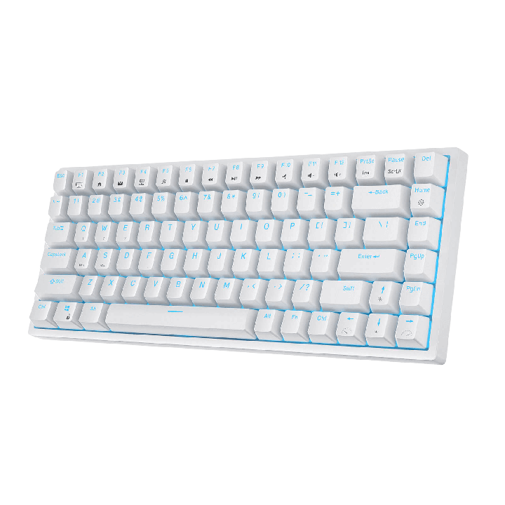 Royal Kludge RK84 – Clavier mécanique 75 % sans fil, rétroéclairage bleu