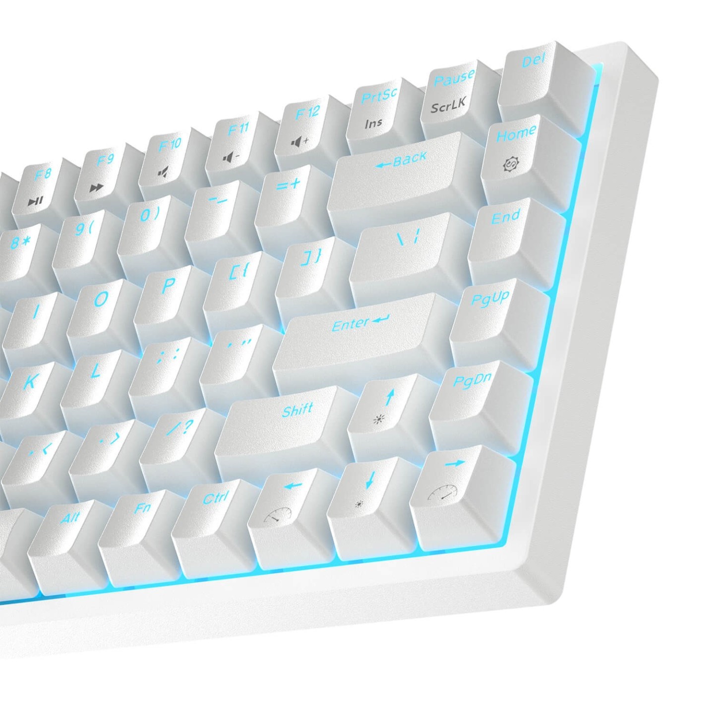Royal Kludge RK84 – Clavier mécanique 75 % sans fil, rétroéclairage bleu