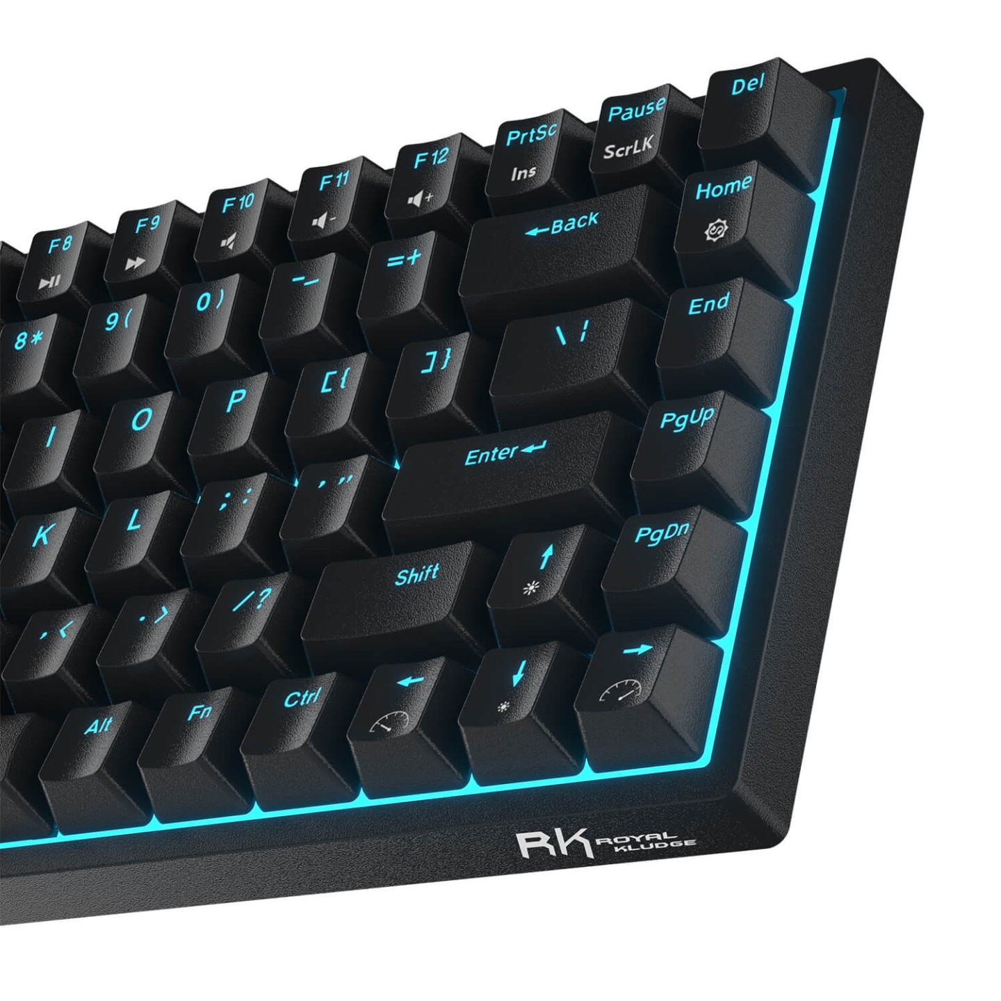 Royal Kludge RK84 – Clavier mécanique 75 % sans fil, rétroéclairage bleu