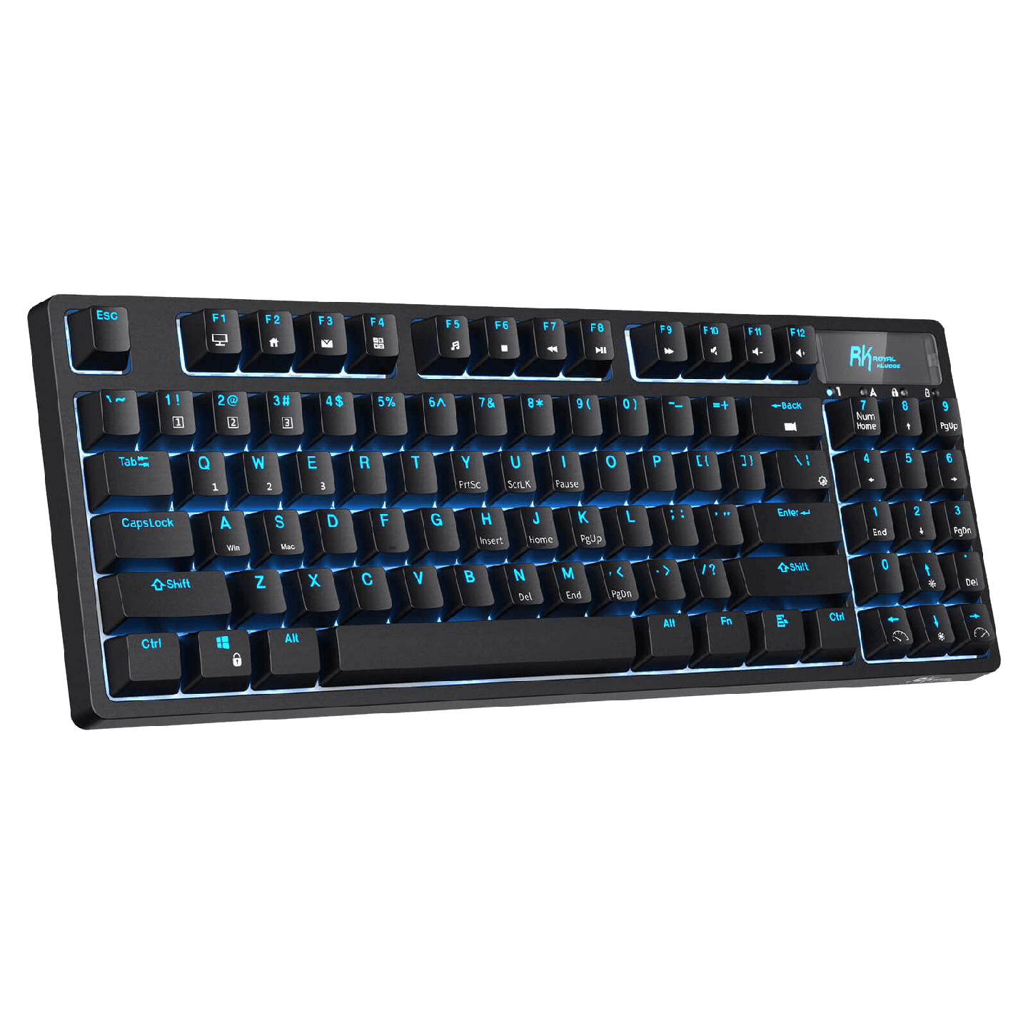 Royal Kludge RK89 – Clavier mécanique sans fil 85 % (89 touches) avec hub USB