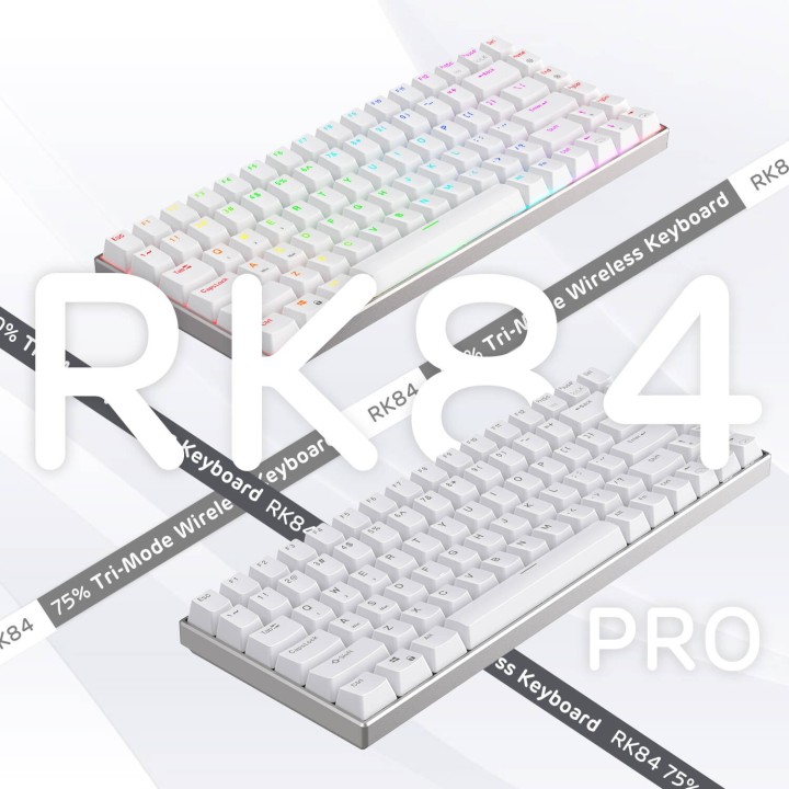 Royal Kludge RK84 Pro – clavier mécanique sans fil 75 % boîtier aluminium CNC