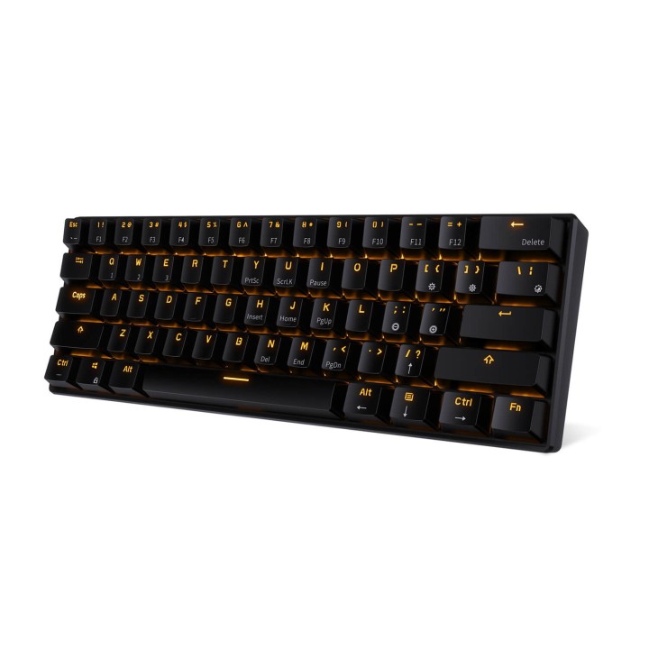 Royal Kludge RK61 – Clavier mécanique gaming 60 % sans fil double mode, switch Red