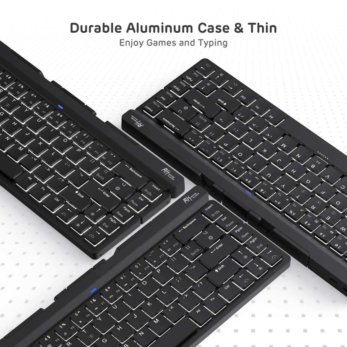 Royal Kludge RK925 – Clavier mécanique pliable sans fil 65 % low profile