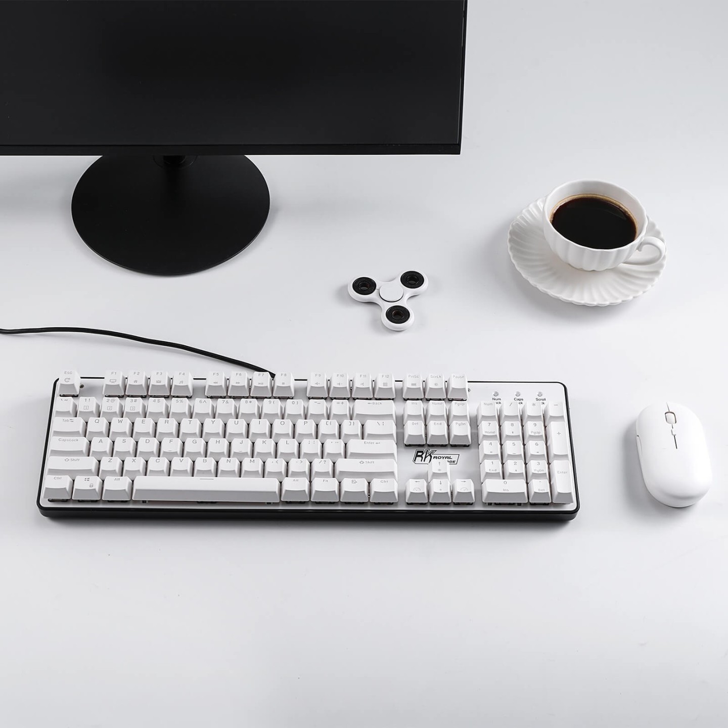 Royal Kludge RK920 – Clavier mécanique full size filaire, rétroéclairage RGB