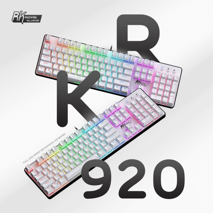 Royal Kludge RK920 – Clavier mécanique full size filaire, rétroéclairage RGB