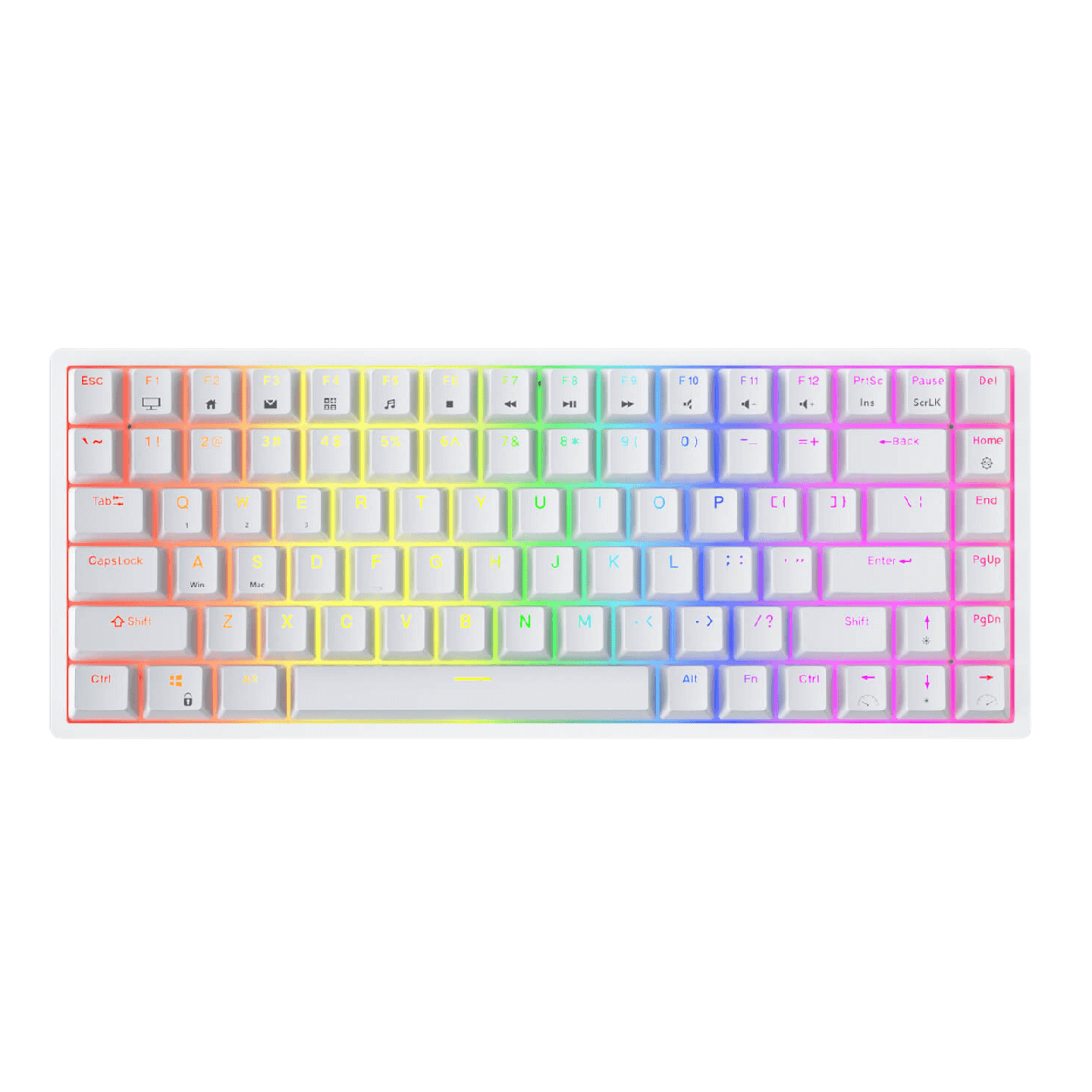 Royal Kludge RK84 – Clavier mécanique sans fil 75 % (84 touches) avec hub USB