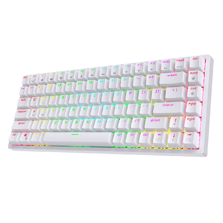 Royal Kludge RK84 – Clavier mécanique sans fil 75 % (84 touches) avec hub USB
