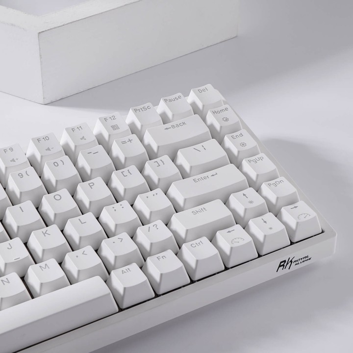 Royal Kludge RK84 – Clavier mécanique sans fil 75 % (84 touches) avec hub USB
