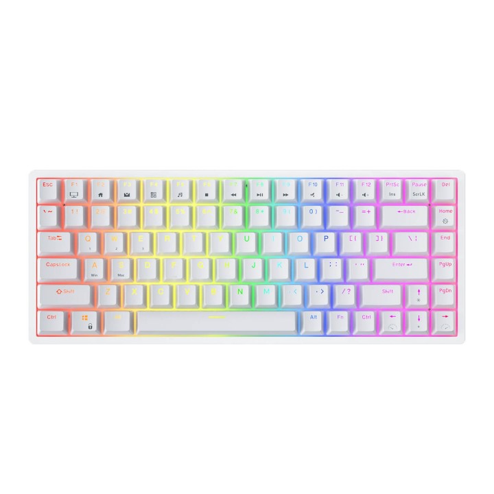 Royal Kludge RK84 – Clavier mécanique sans fil 75 % (84 touches) avec hub USB