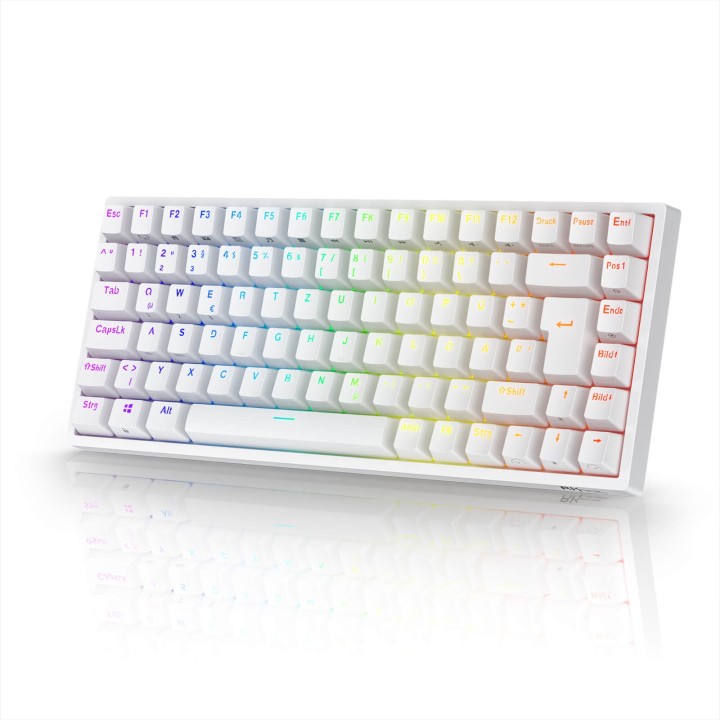 Royal Kludge RK84 – Clavier mécanique sans fil 75 % (84 touches) avec hub USB