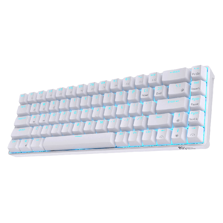 Royal Kludge RK68 – clavier mécanique sans fil 65 % (rétroéclairage monochrome)
