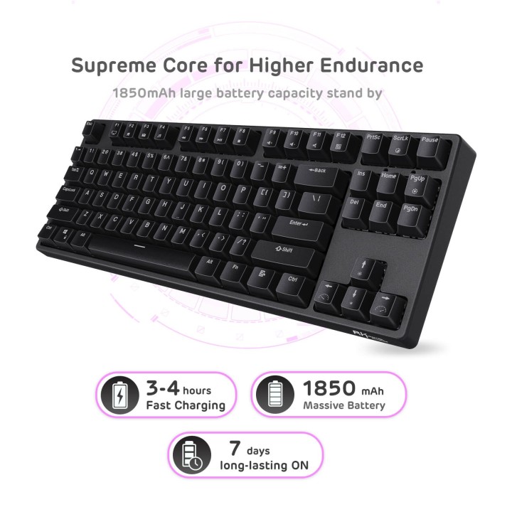 Royal Kludge RK87 (Sink87G) – Clavier mécanique sans fil TKL