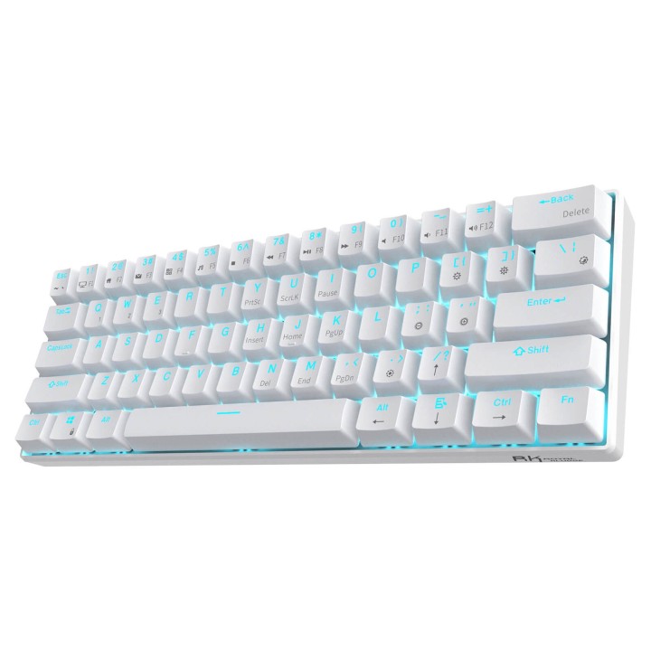 Royal Kludge RK61 – Clavier mécanique sans fil 60 % (rétroéclairage monochrome)