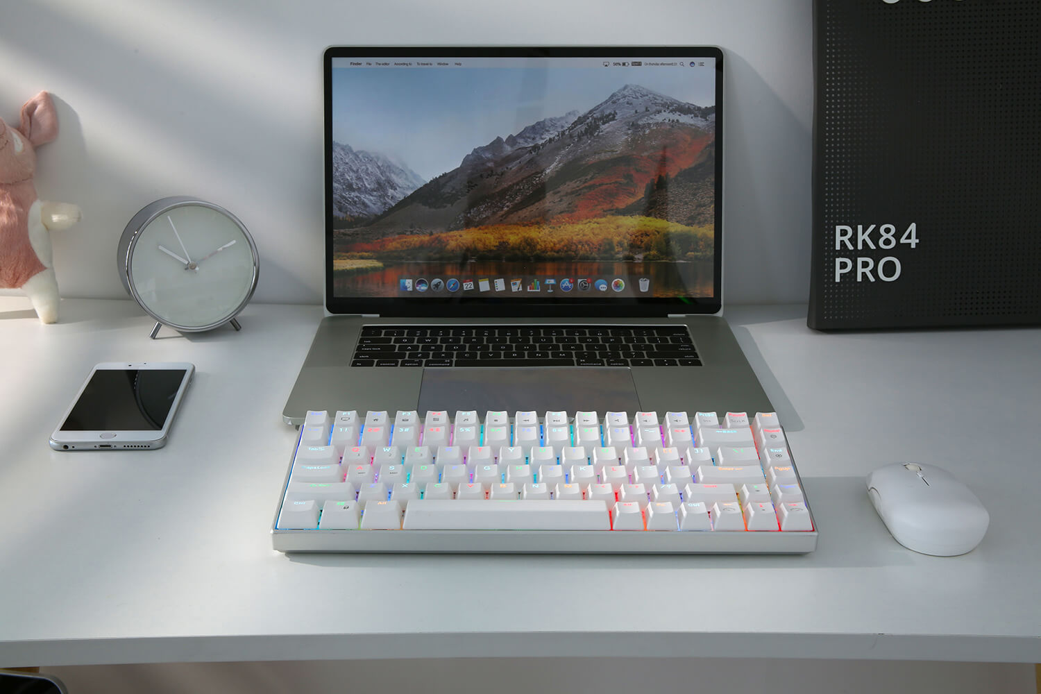Clavier mécanique RGB tri-mode Bluetooth 5.0 / 2,4 GHz / filaire
