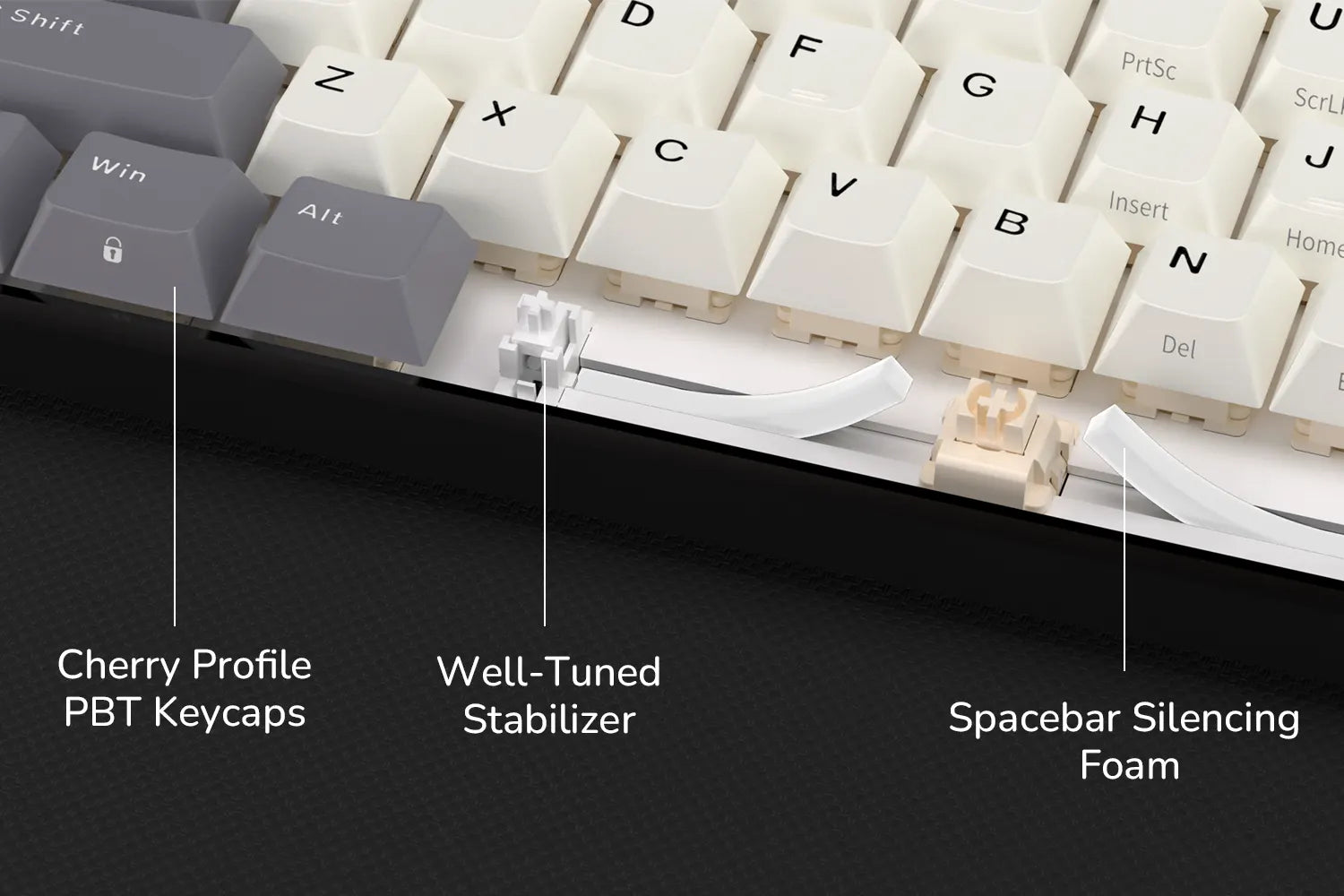Keycaps PBT résistants aux traces de gras