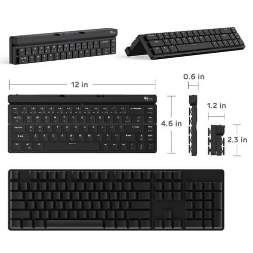 Clavier mécanique pliable 60 %