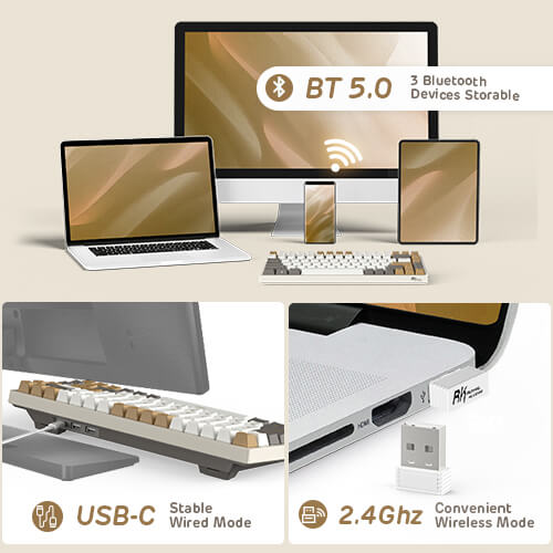 Clavier triple mode