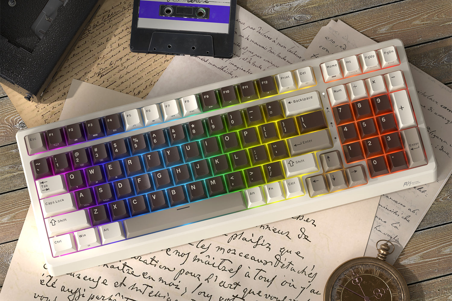 Clavier 96 % avec keycaps PBT