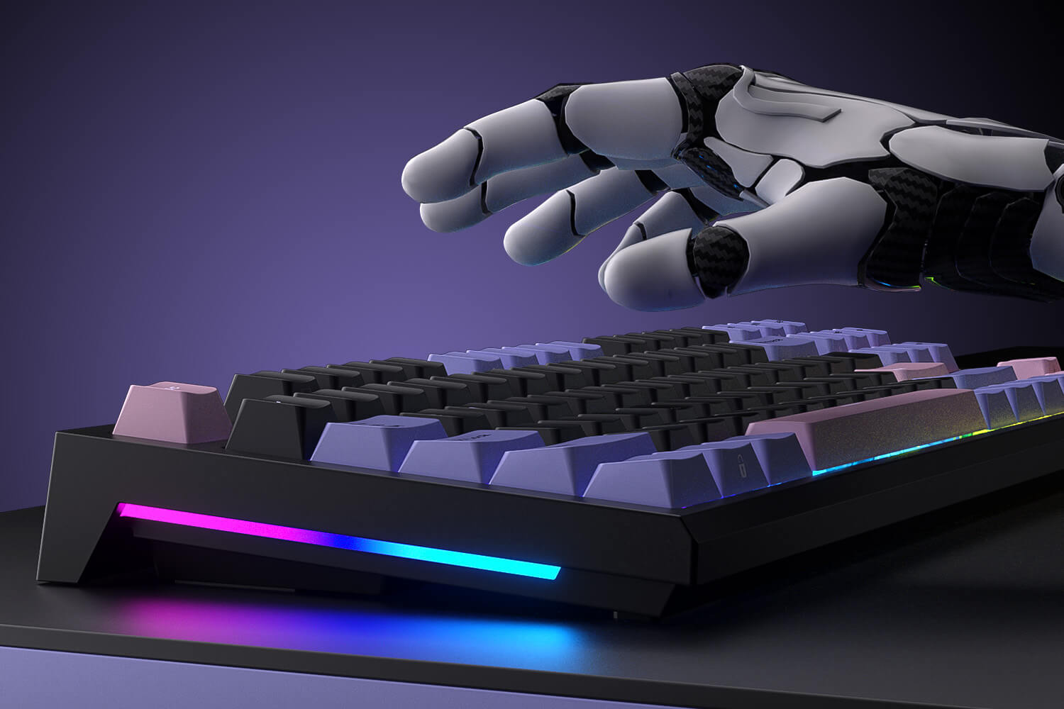 Clavier 80 % avec keycaps PBT