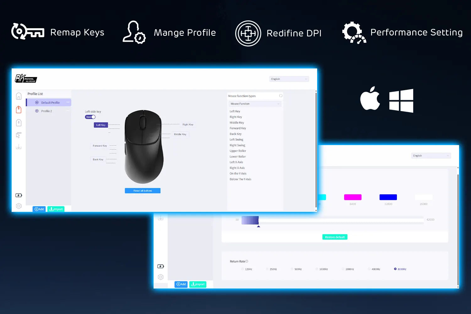 Pilote web pour Windows et Mac
