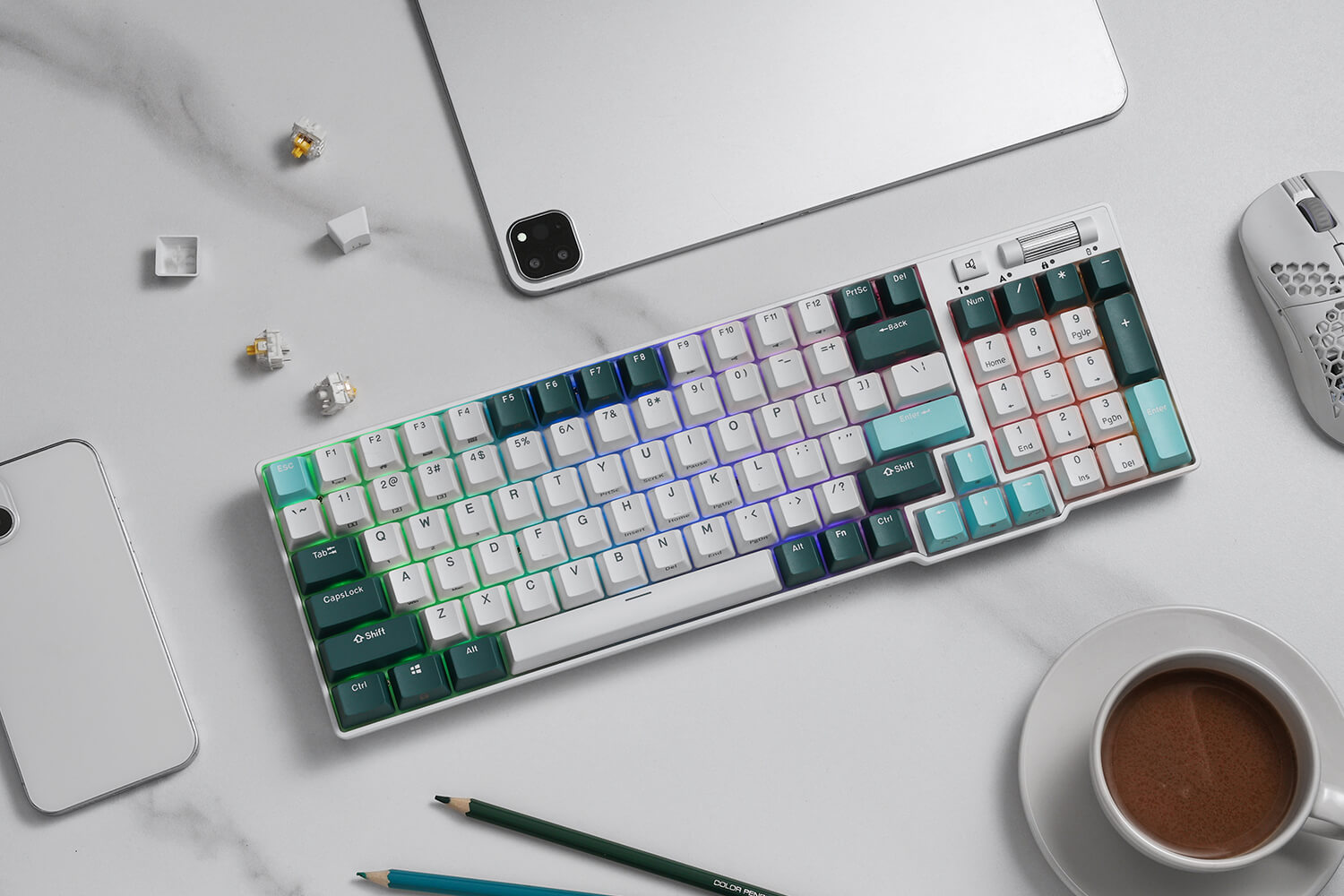 Rétroéclairage RGB varié