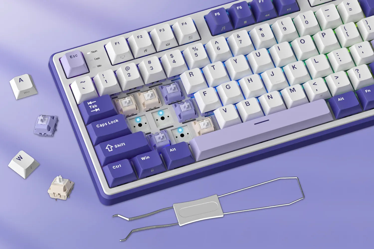 Clavier hot-swap avec switches personnalisés