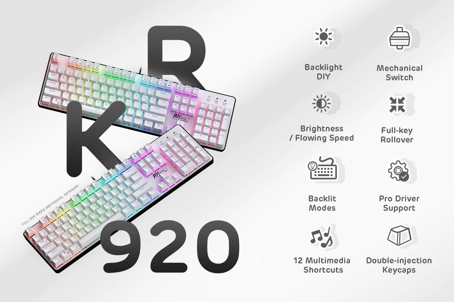 Clavier arc-en-ciel