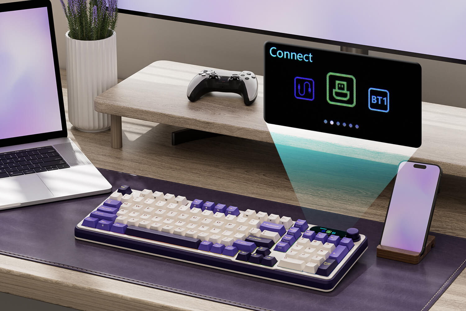 Triple mode de connexion et batterie de grande capacité de 3 750 mAh