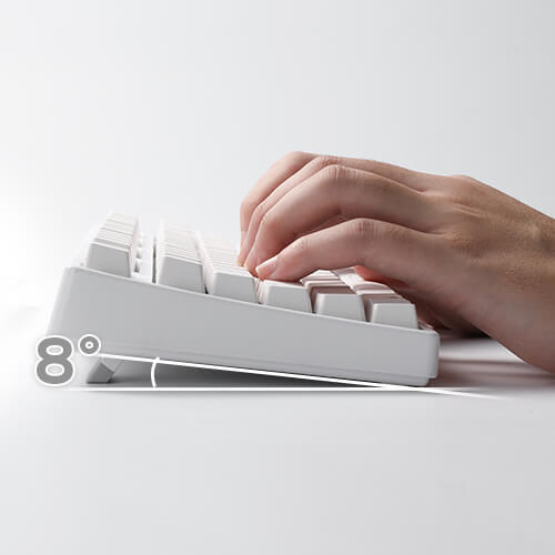 Angle ergonomique de 8° ou pied magnétique